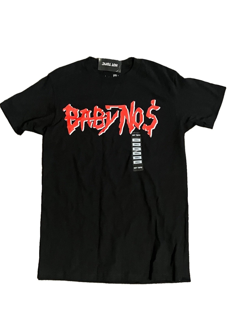 SzS Hot Topic Bbno$ Baby No Money Black Red Metal Band Tshirt Goth Rap Hip Hop